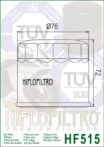 HifloFiltro Filtro de Aceite Premium HF515 - Imagen 2